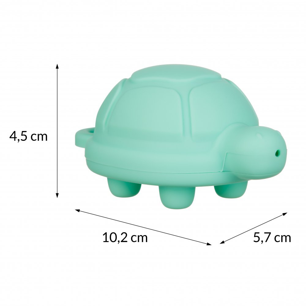 Akuku Set 4 jucarii de baie animale marine din silicon moalebaza detasabila culori pastel forme rotunjite fabricate din materiale sigure nu contin bisfenol A
