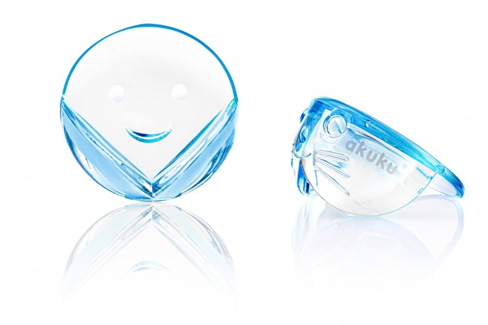 Akuku Set 4 sigurante rotunde pentru colturi transparent