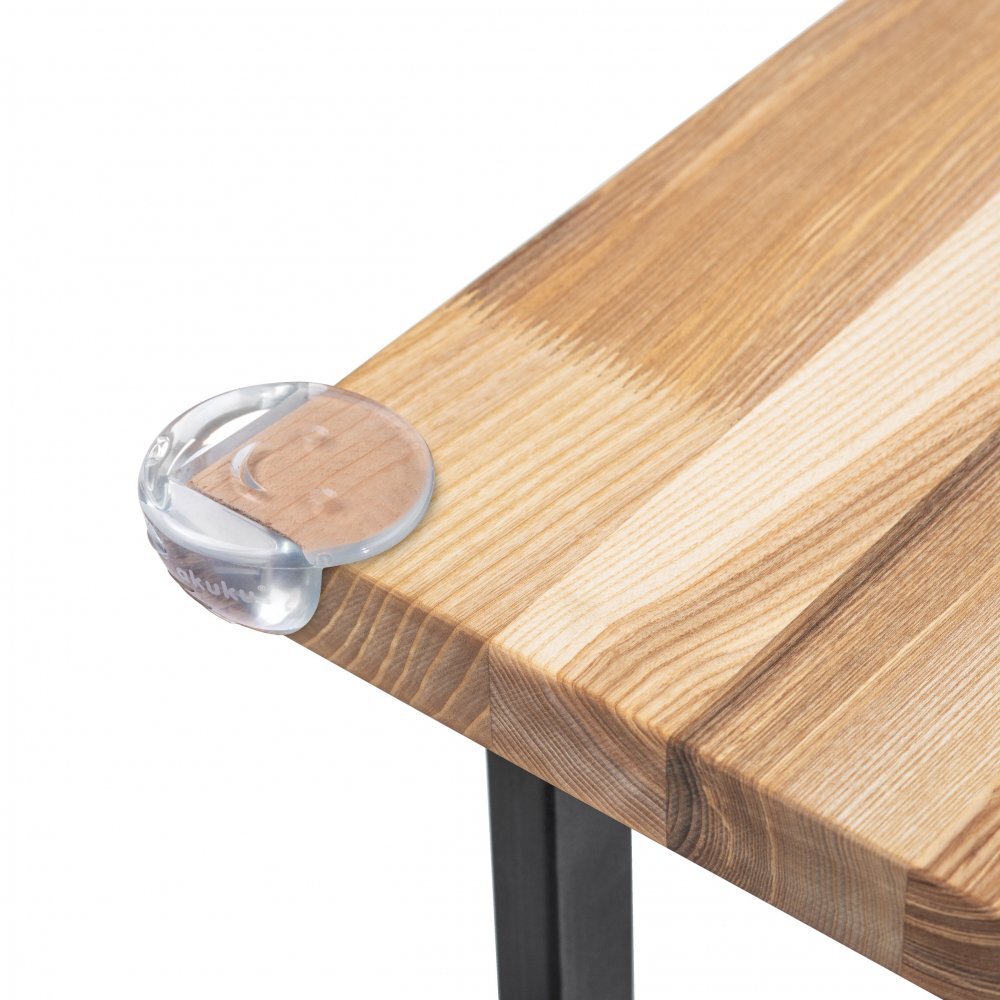 Akuku Set 4 sigurante rotunde pentru colturi transparent