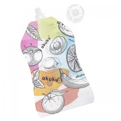 Akuku Set 5 pungi reutilizabile pentru alimente 150 ml