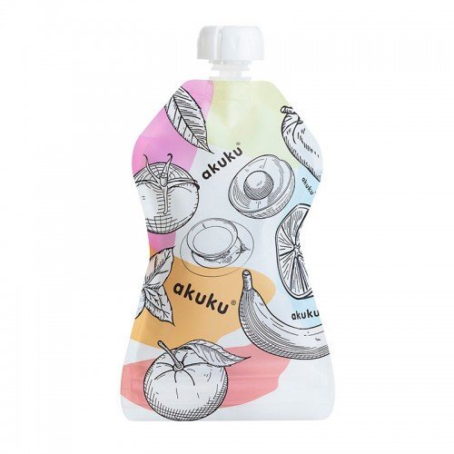 Akuku Set 5 pungi reutilizabile pentru alimente 150 ml