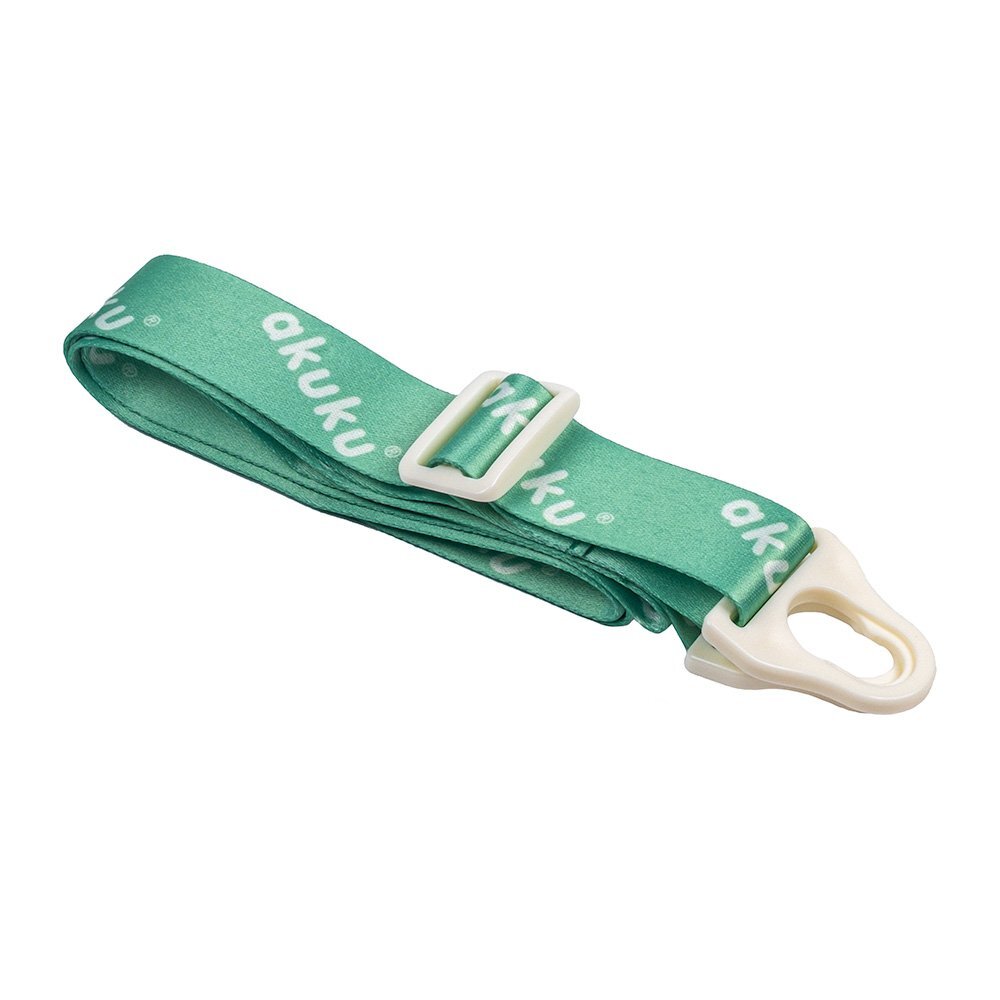 Akuku Sticla de apa pentru copii Verde cu pai utilizare gradinitascoala sistem dublu de utilizare material tritan capacitate 480ml prevazuta cu maner si curea transport inchidere de siguranta