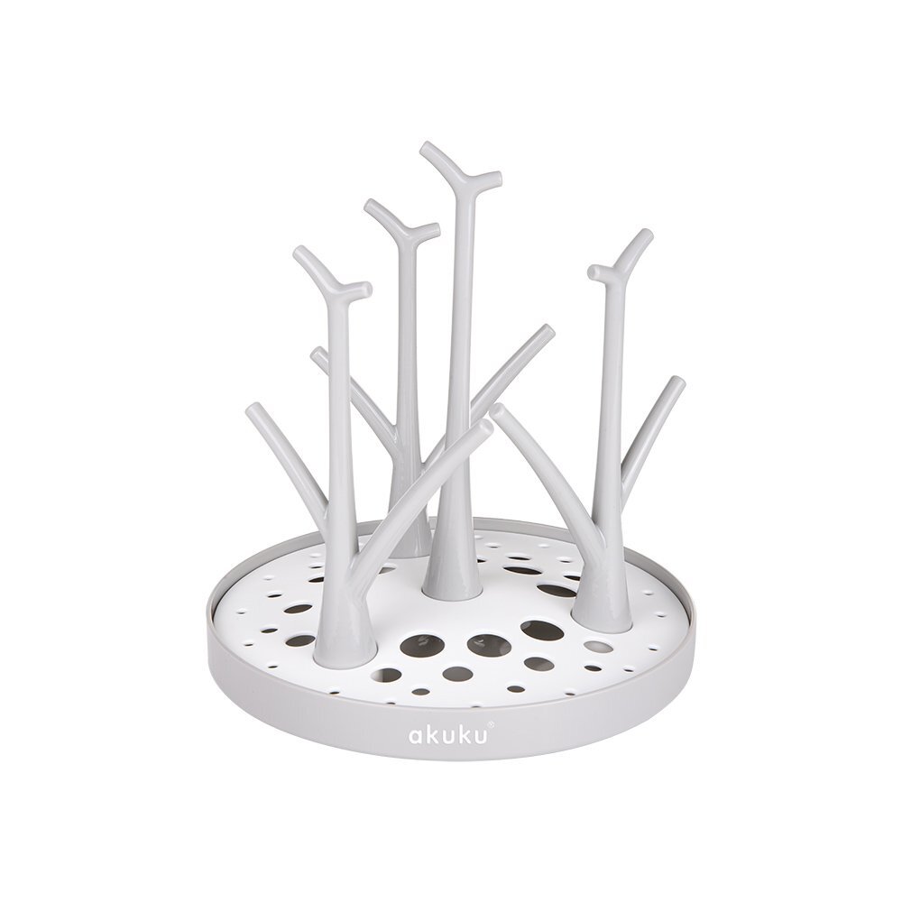 Akuku Suport universal pentru uscare biberoane si accesorii din plastic ABS sigurpentru toate tipurile de sticlecapacitate 8 sticle cu accesoriitavita pentru retinerea apei