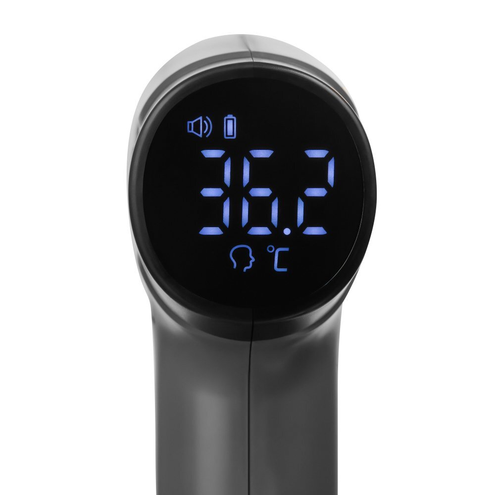Akuku Termometru cu infrarosu Non contact Black30 de memorii de citireafisaj intuitiv cu ecran LED luminostimp de masurare 1 secundadimensiuni compacteideal pentru sugaricopiiadultidesign compact