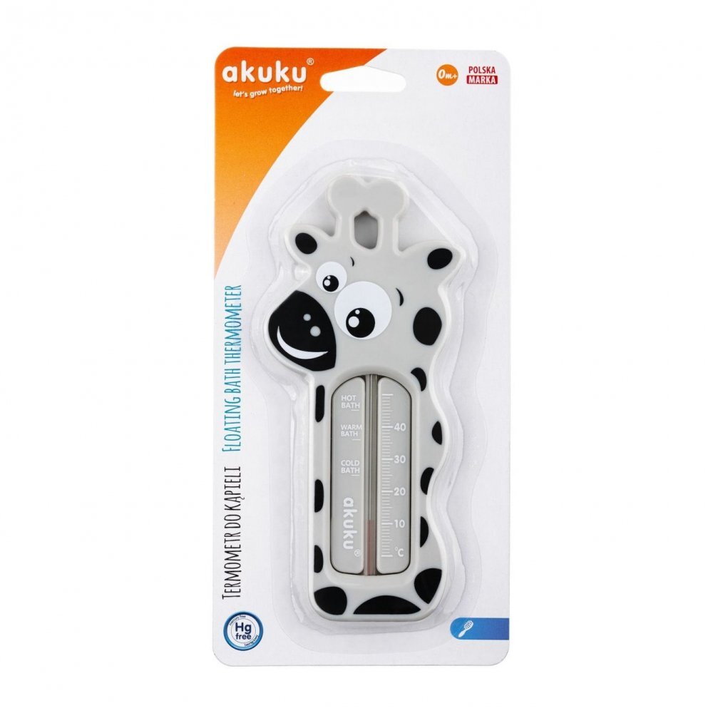 Akuku Termometru de baie Girafa gri