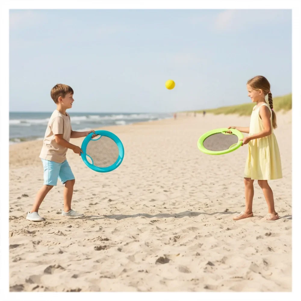 Alldoro Set 2 in 1 de plaja Beachball Frisbee XL
