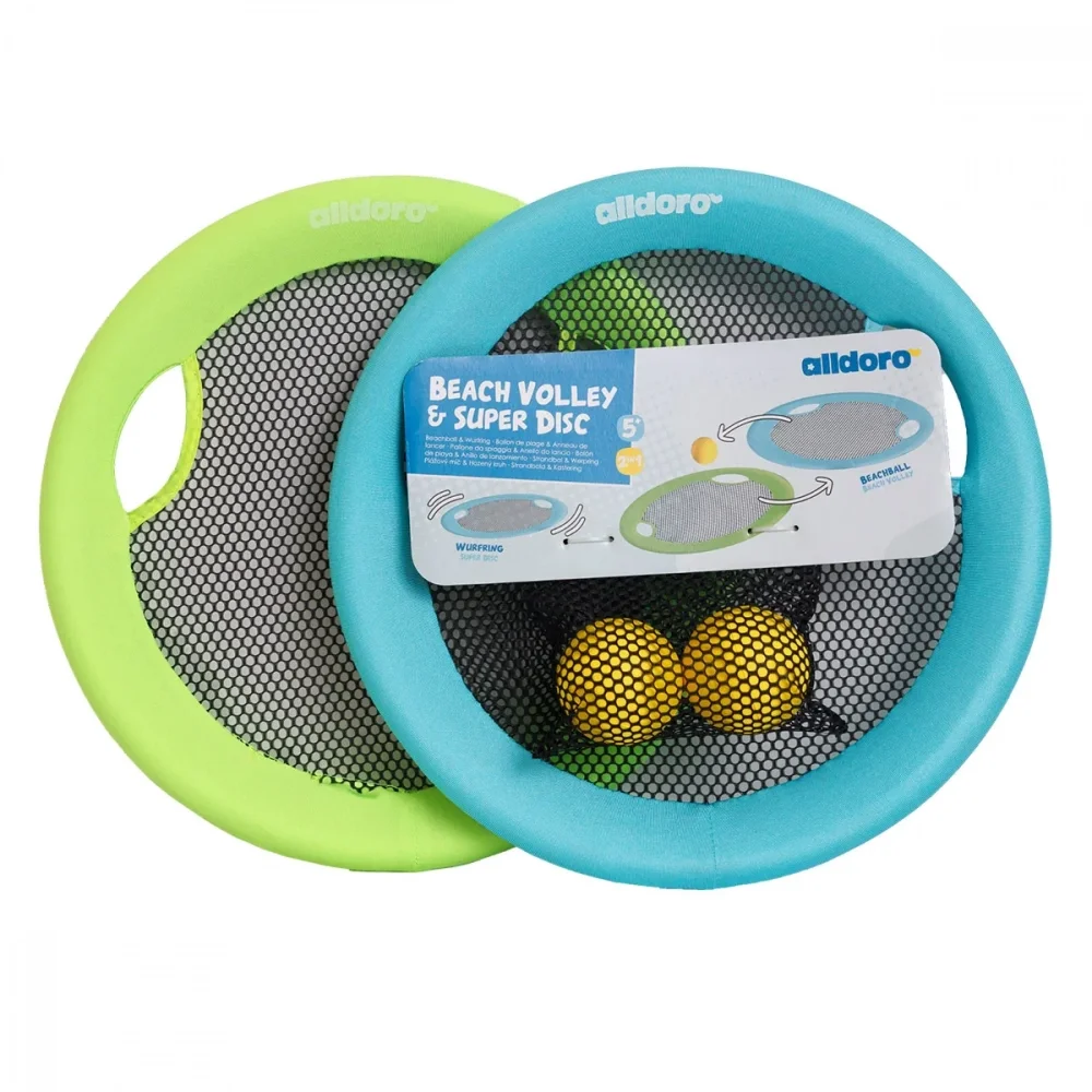 Alldoro Set 2 in 1 de plaja Beachball Frisbee XL