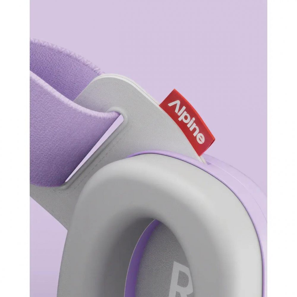 ALPINE Casti antifonice pentru bebelusi si copii pana la 4 ani ofera protectie auditiva Muffy Baby Dawn Purple ALP29765