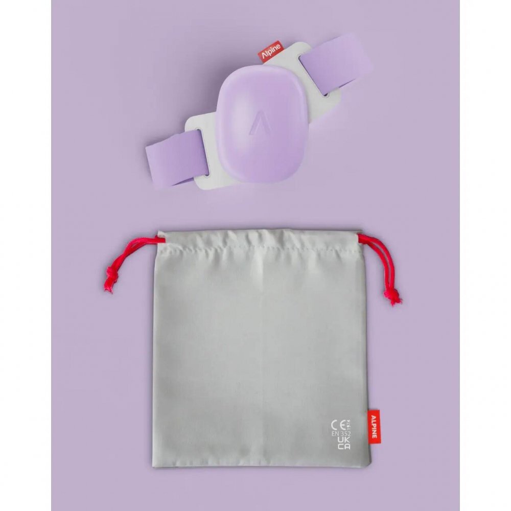 ALPINE Casti antifonice pentru bebelusi si copii pana la 4 ani ofera protectie auditiva Muffy Baby Dawn Purple ALP29765