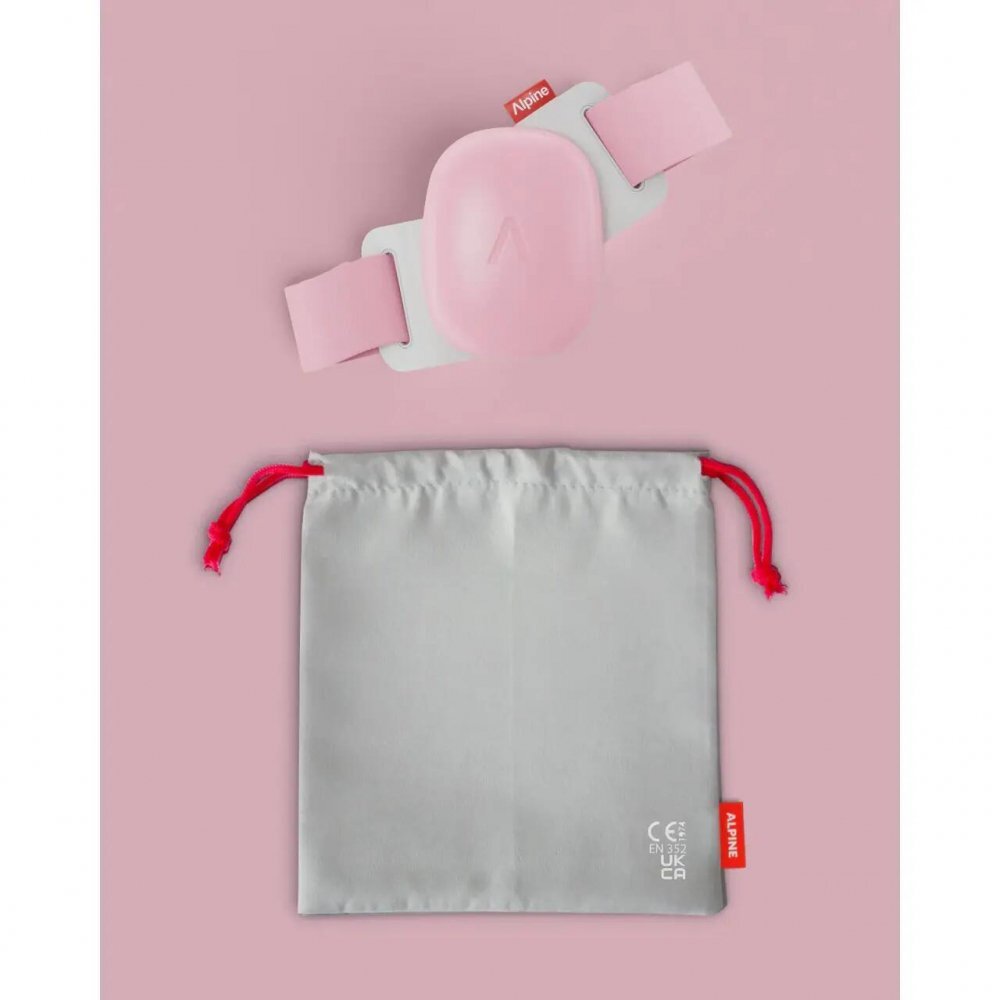 ALPINE Casti antifonice pentru bebelusi si copii pana la 4 ani ofera protectie auditiva Muffy Baby Rose Pink ALP29642