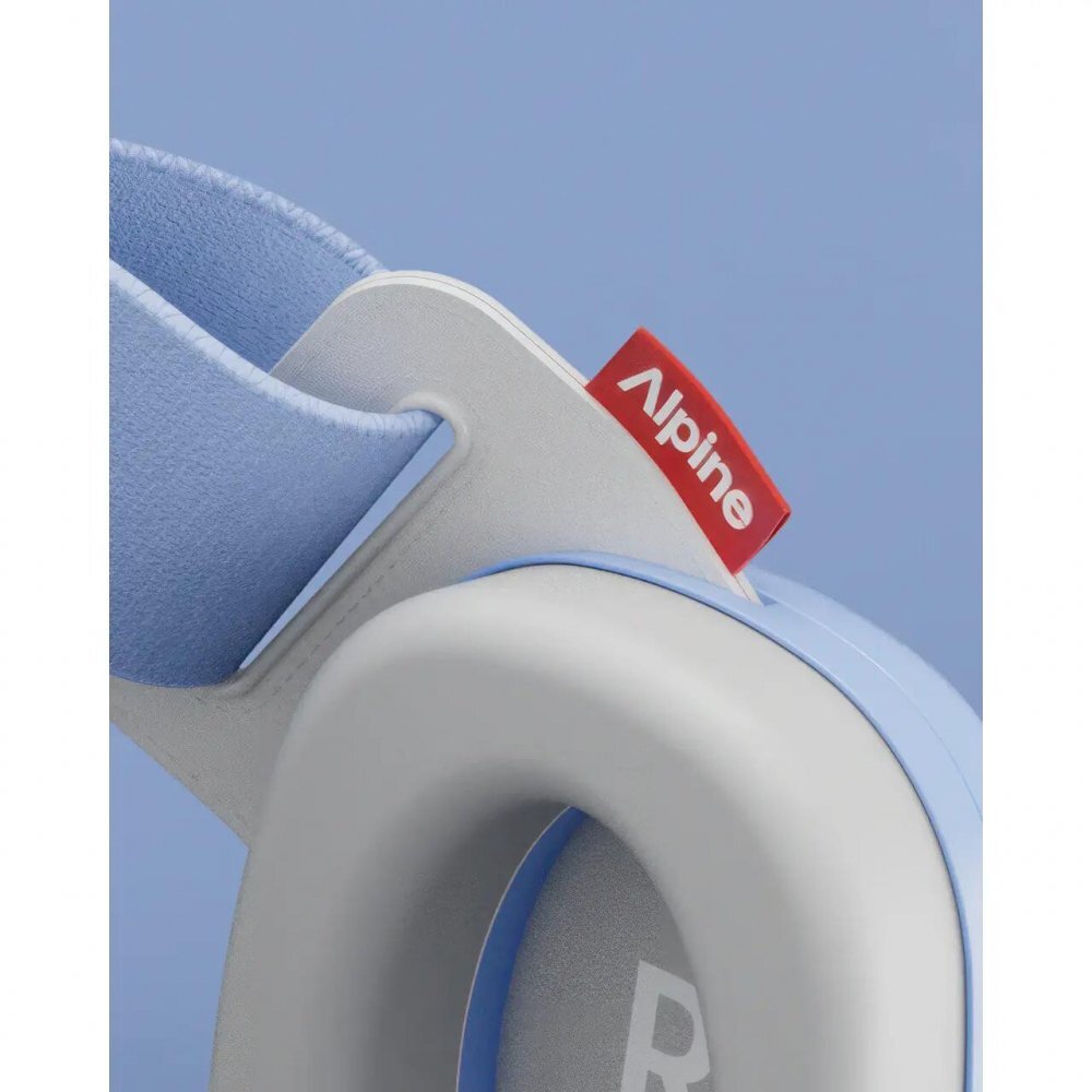 ALPINE Casti antifonice pentru bebelusi si copii pana la 4 ani ofera protectie auditiva Muffy Baby Sky Blue ALP29673