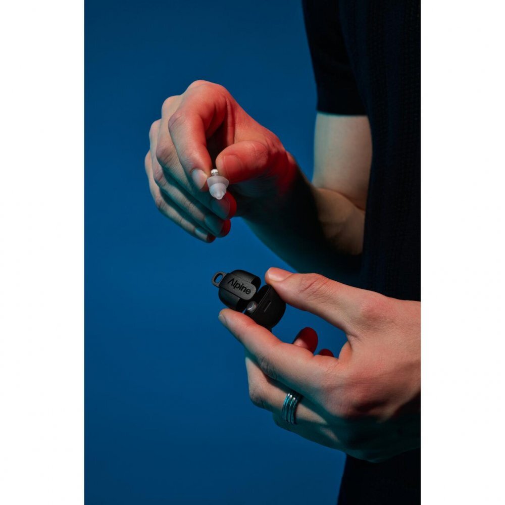 ALPINE Dopuri de urechi cu filtru muzical profesional pentru festivaluri si concerte 3 dimensiuni incluse (SML) protectie zgomote SNR 21dB reutilizabile