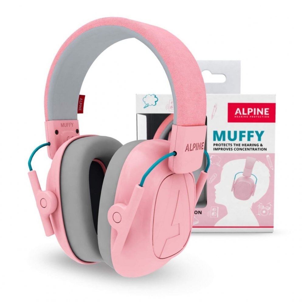 Alpine Muffy Casti antifonice Kids pliabile pentru copii 5-16 ani SNR 25 Pink ALP26481