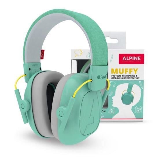Alpine Muffy Casti antifonice Kids pliabile pentru copii 5-16 ani SNR 25 verde menta ALP26498