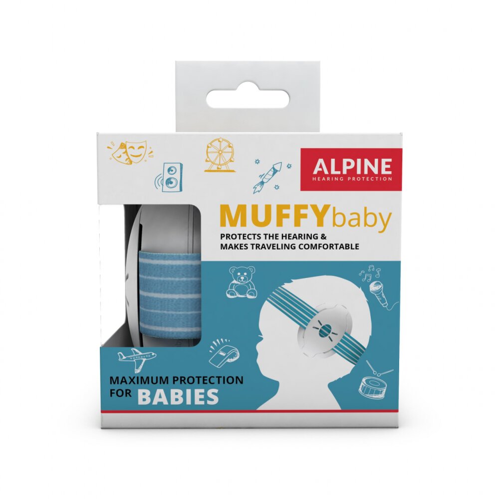 Alpine Muffy Casti antifonice pentru bebelusi Baby Blue ALP24944