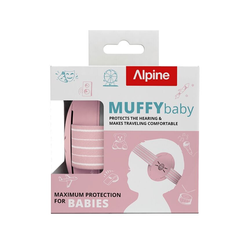 Alpine Muffy Casti antifonice pentru bebelusi Baby Blush ALP20145