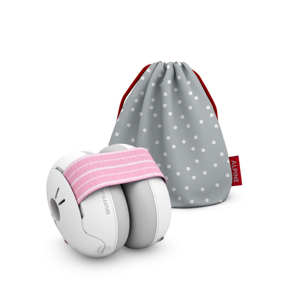 Alpine Muffy Casti antifonice pentru bebelusi Baby Pink ALP24951