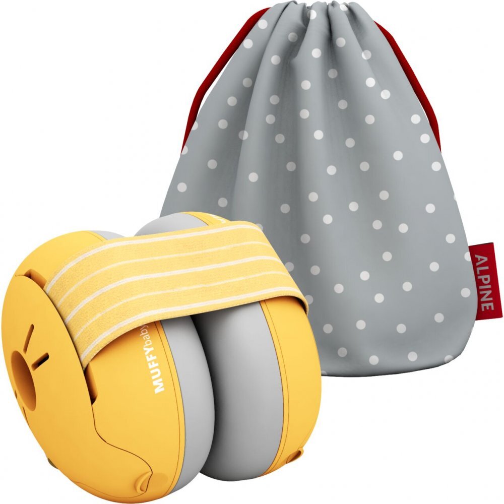 Alpine Muffy Casti antifonice pentru bebelusi Baby Yellow ALP27495