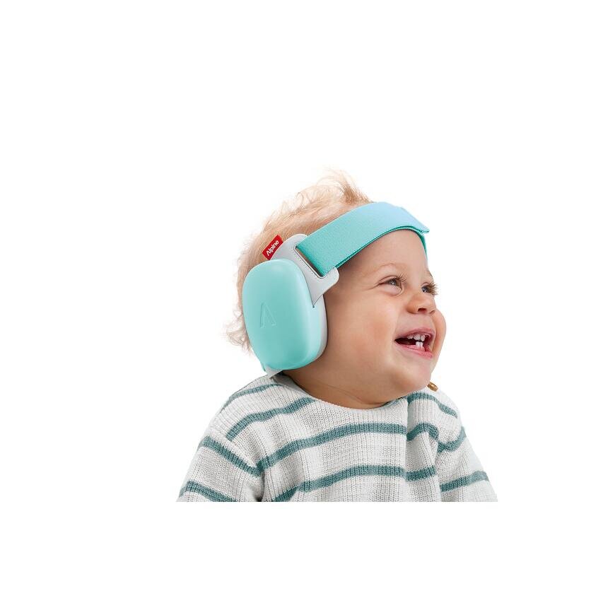 Alpine Muffy Casti antifonice pentru bebelusi si copii pana la 4 ani ofera protectie auditiva SNR 24 Fresh Aqua