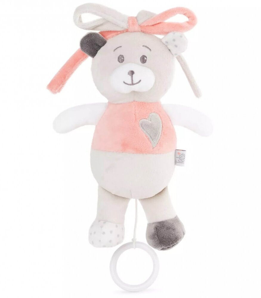 Amek toys Jucarie muzicala din plus pentru bebelusi Ursulet 21 cm