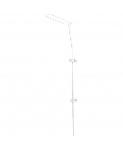 AMY Baldachin din tul funda imprimeu caprioara 300x160 cm suport de prindere inclus
