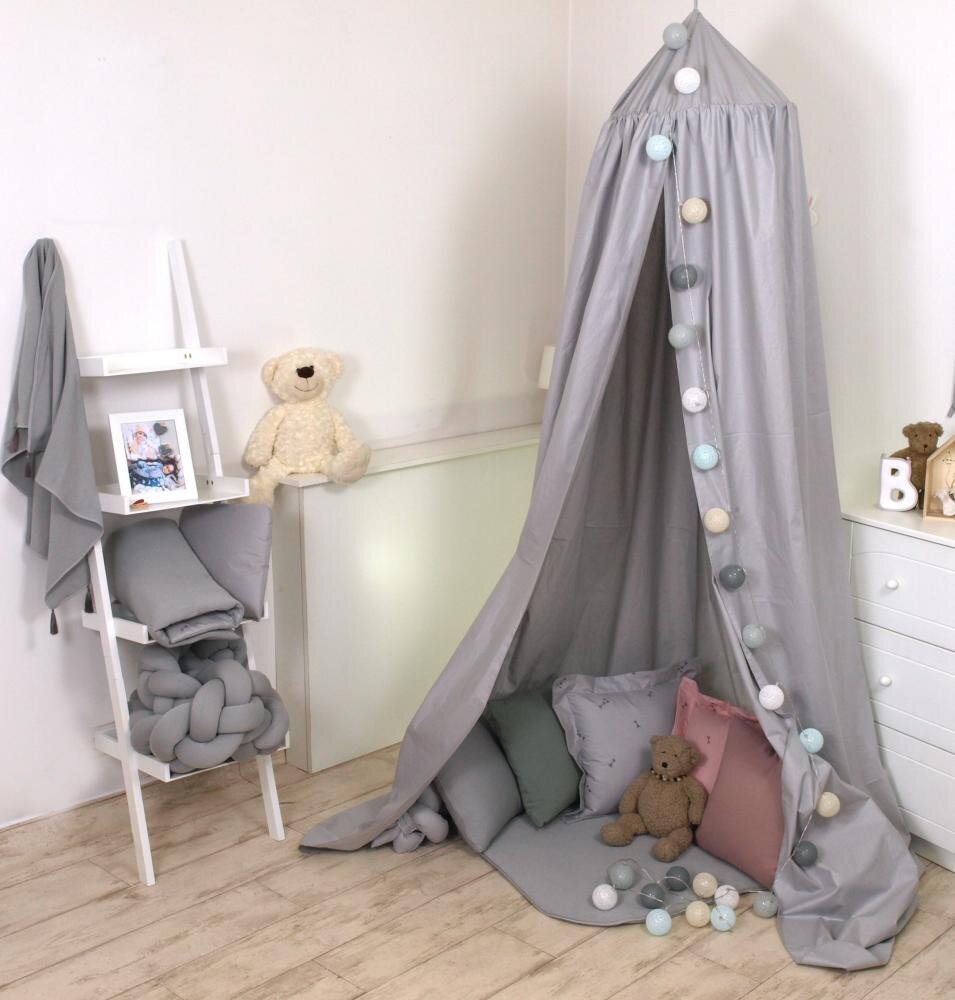 AMY Baldachin suspendat multifunctional pentru copii Pure Grey bumbac 250x320 cm