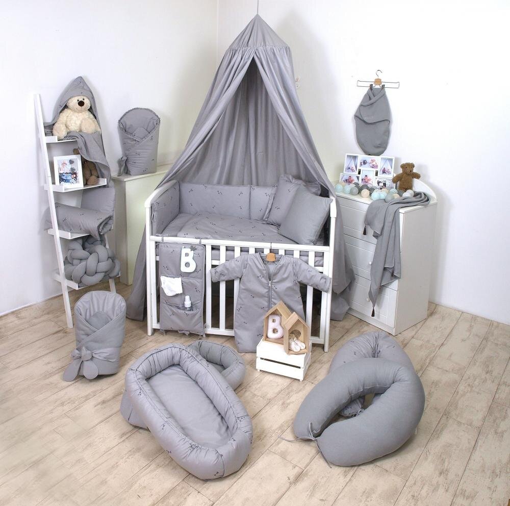 AMY Baldachin suspendat multifunctional pentru copii Pure Grey bumbac 250x320 cm