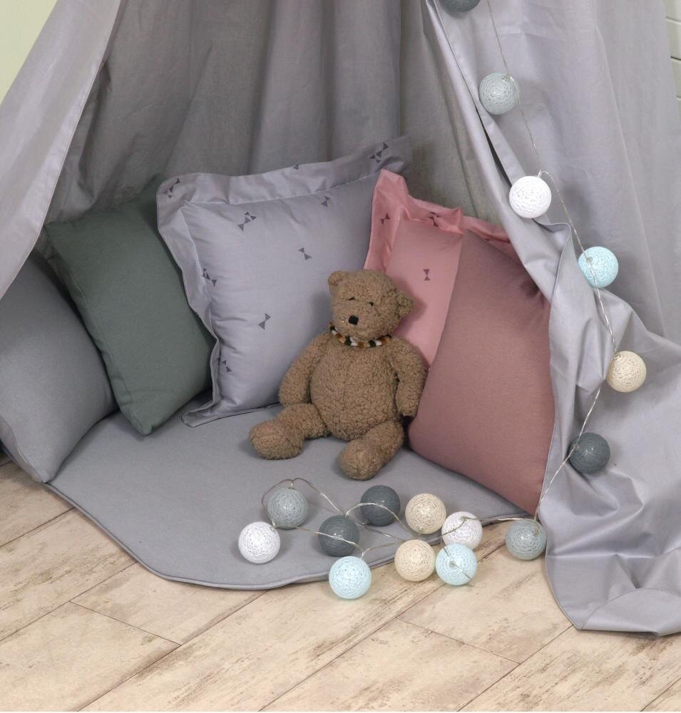 AMY Baldachin suspendat multifunctional pentru copii Pure Grey bumbac 250x320 cm