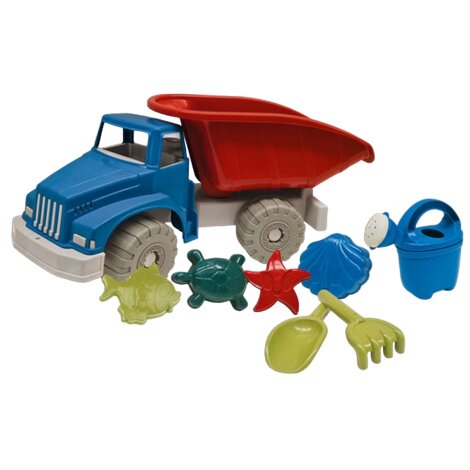 Androni Giocattoli Set jucarii apa si nisip cu basculanta stropitoare forme si unelte Recycled