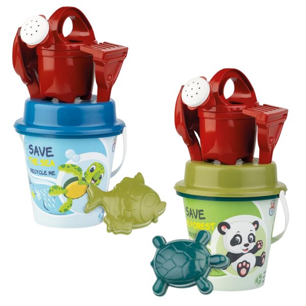 Androni Giocattoli Set jucarii apa si nisip Galetusa cu unelte Recycled