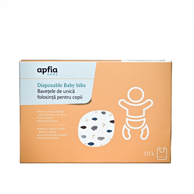 Apfia Care Bavete de unica folosinta pentru copii 10 bucati