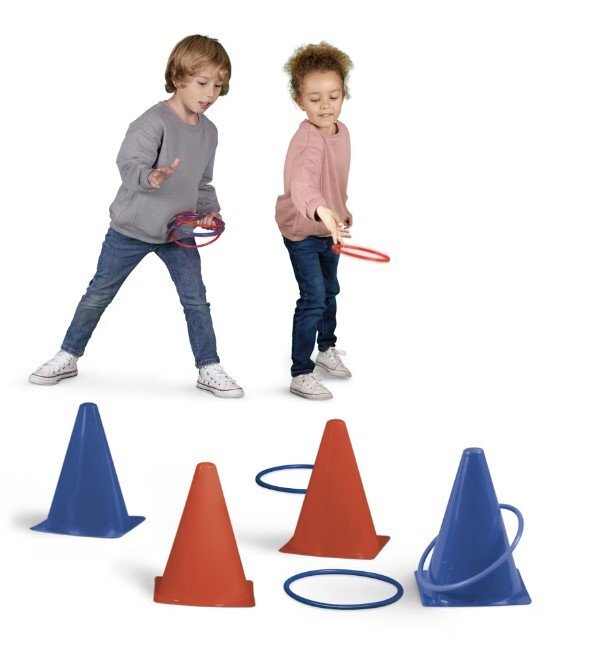 APLI Set 6 conuri si 10 inele de jucarie Kids