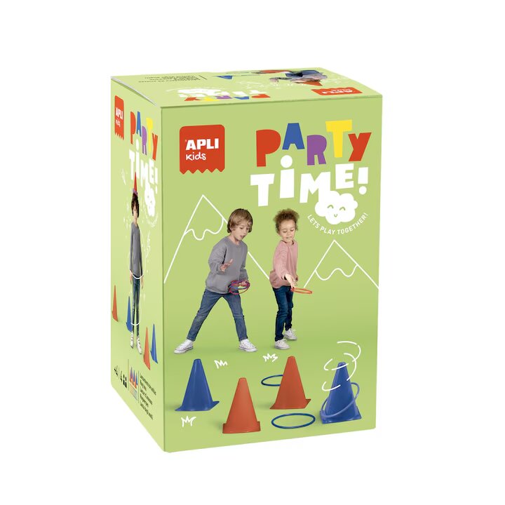 APLI Set 6 conuri si 10 inele de jucarie Kids