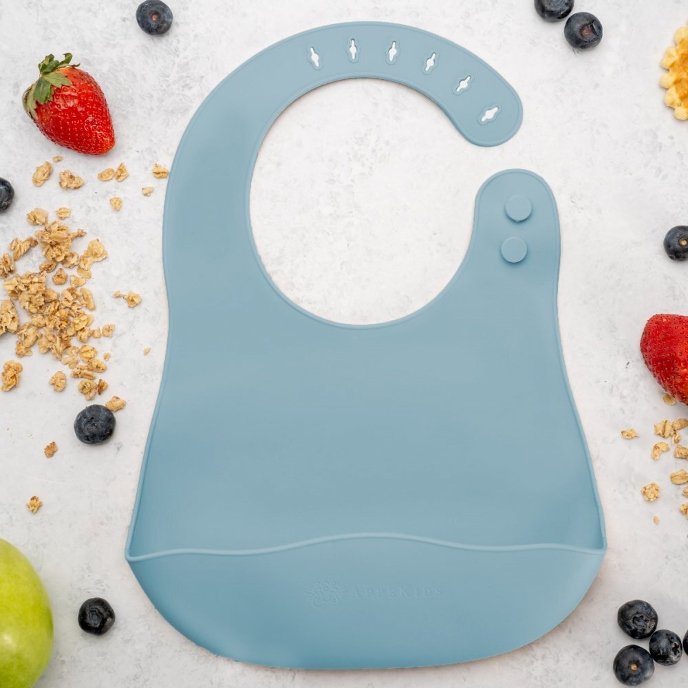 APPEKIDS Baveta din silicon Aqua Blue