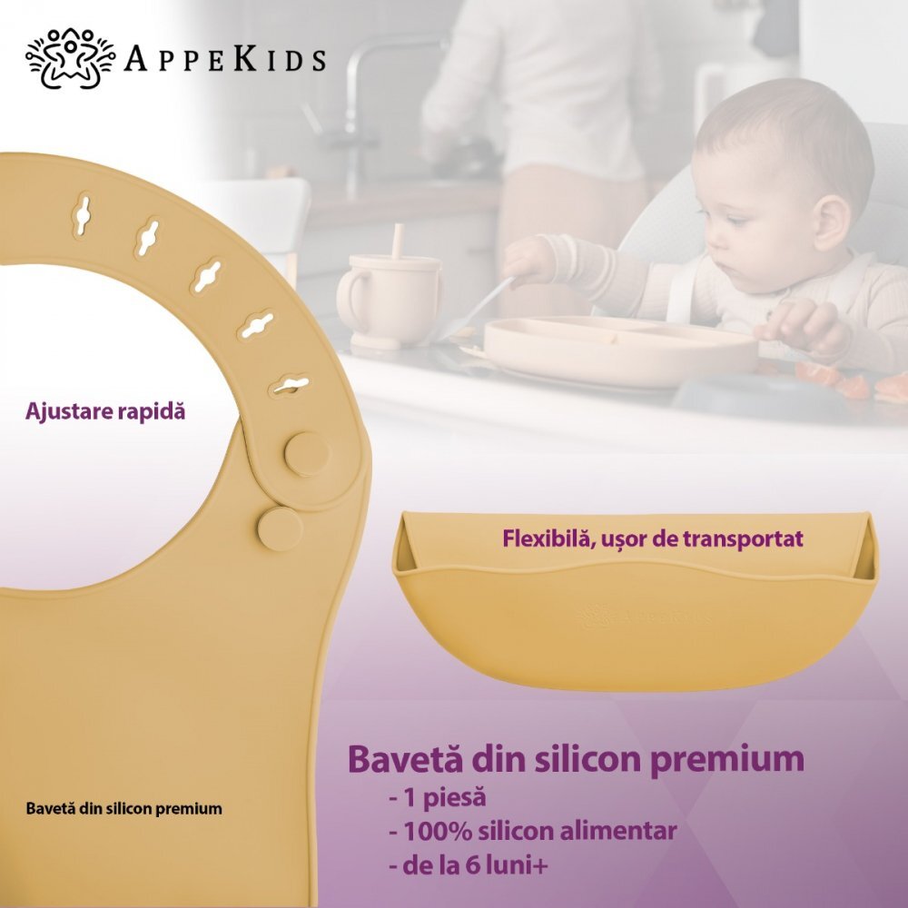 APPEKIDS Baveta din silicon Honey