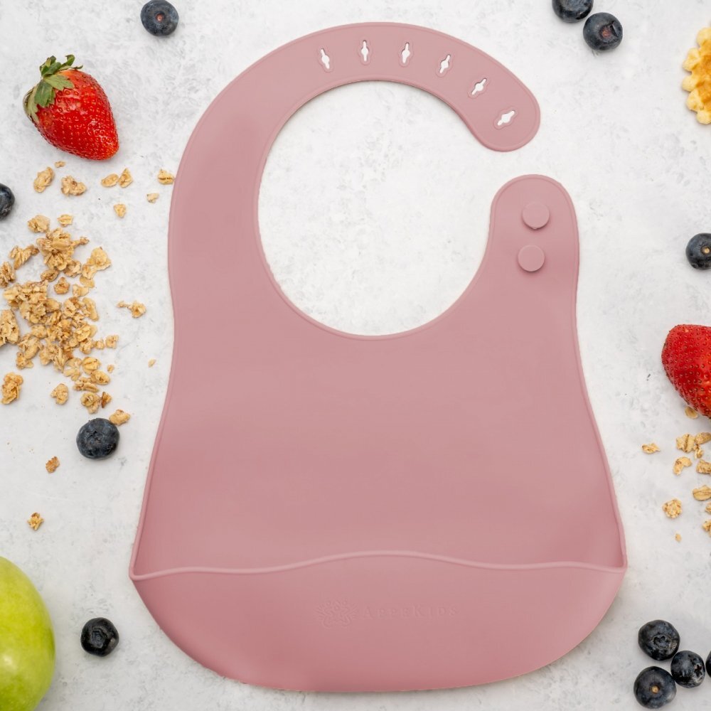 APPEKIDS Baveta din silicon Old Rose