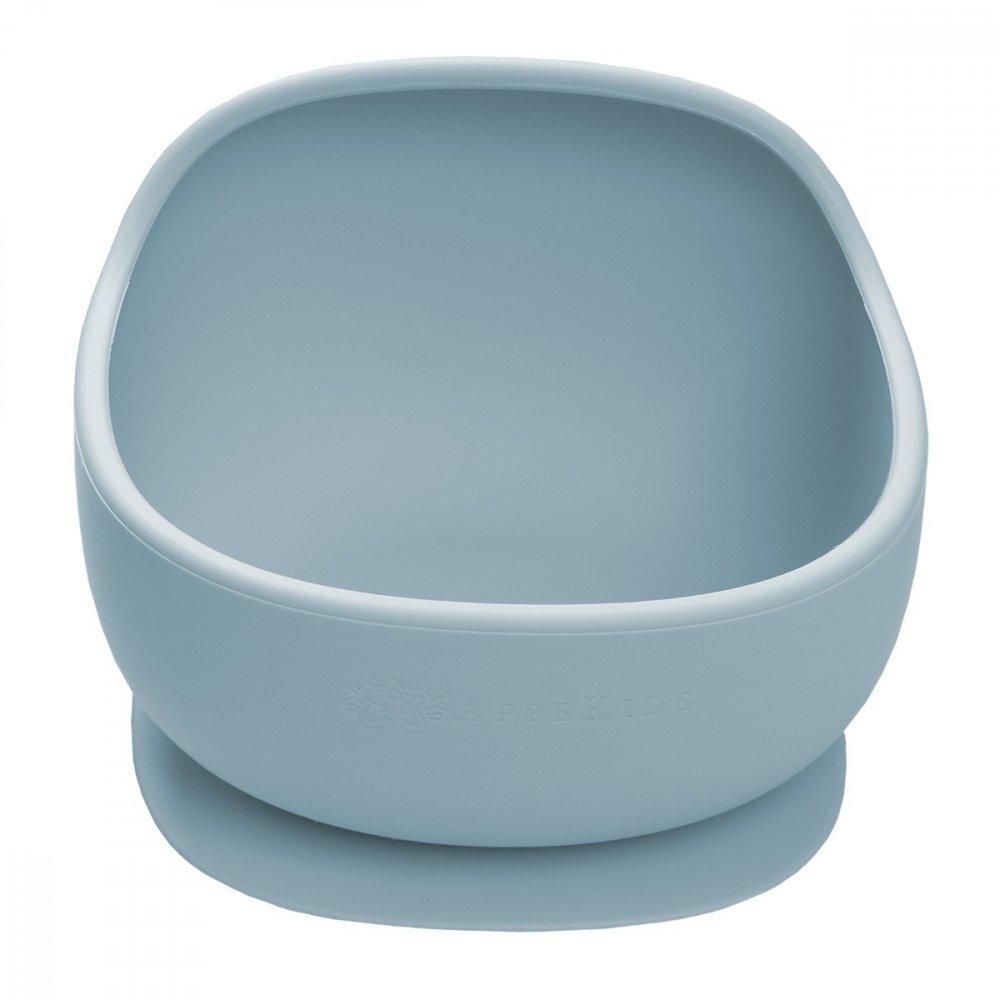 APPEKIDS Bol din silicon cu ventuza Classic Aqua Blue