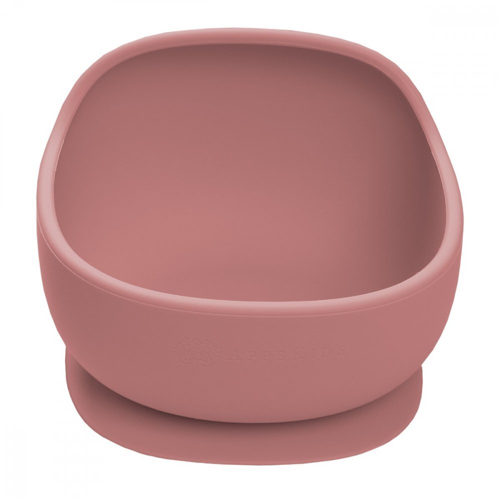 APPEKIDS Bol din silicon cu ventuza Classic Old Rose