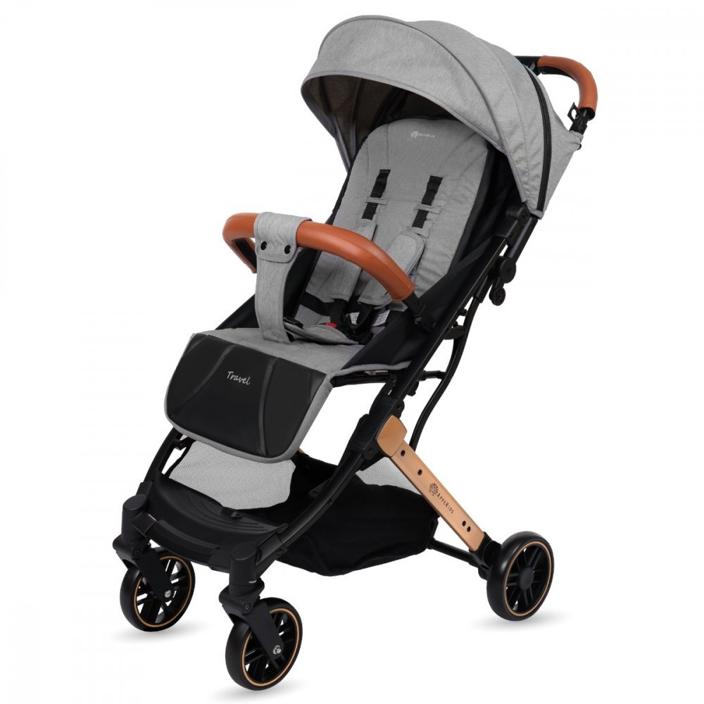 APPEKIDS Carucior sport Travel Grey ultracompact tip troller suspensii spatar reglabil suport picioare ajustabil bara frontala detasabila