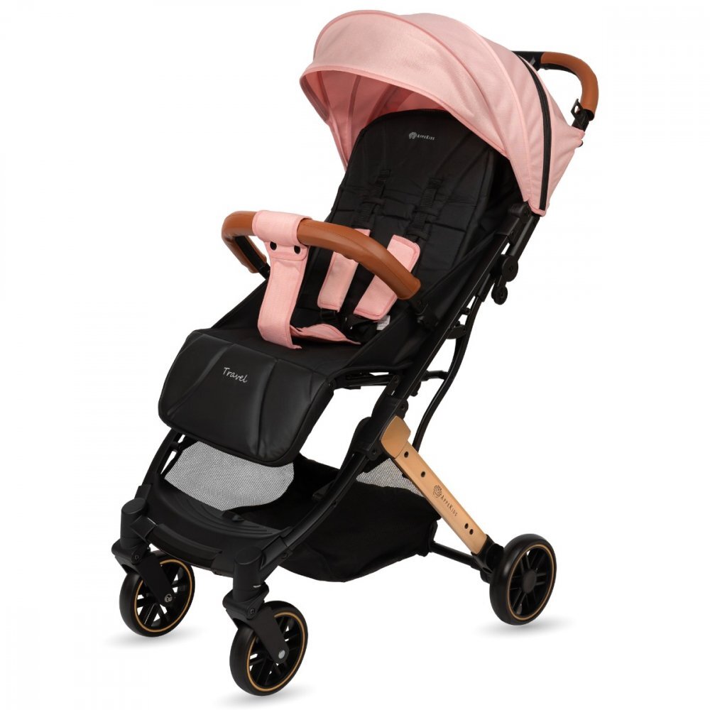 APPEKIDS Carucior sport Travel Pink ultracompact tip troller suspensii spatar reglabil suport picioare ajustabil bara frontala detasabila