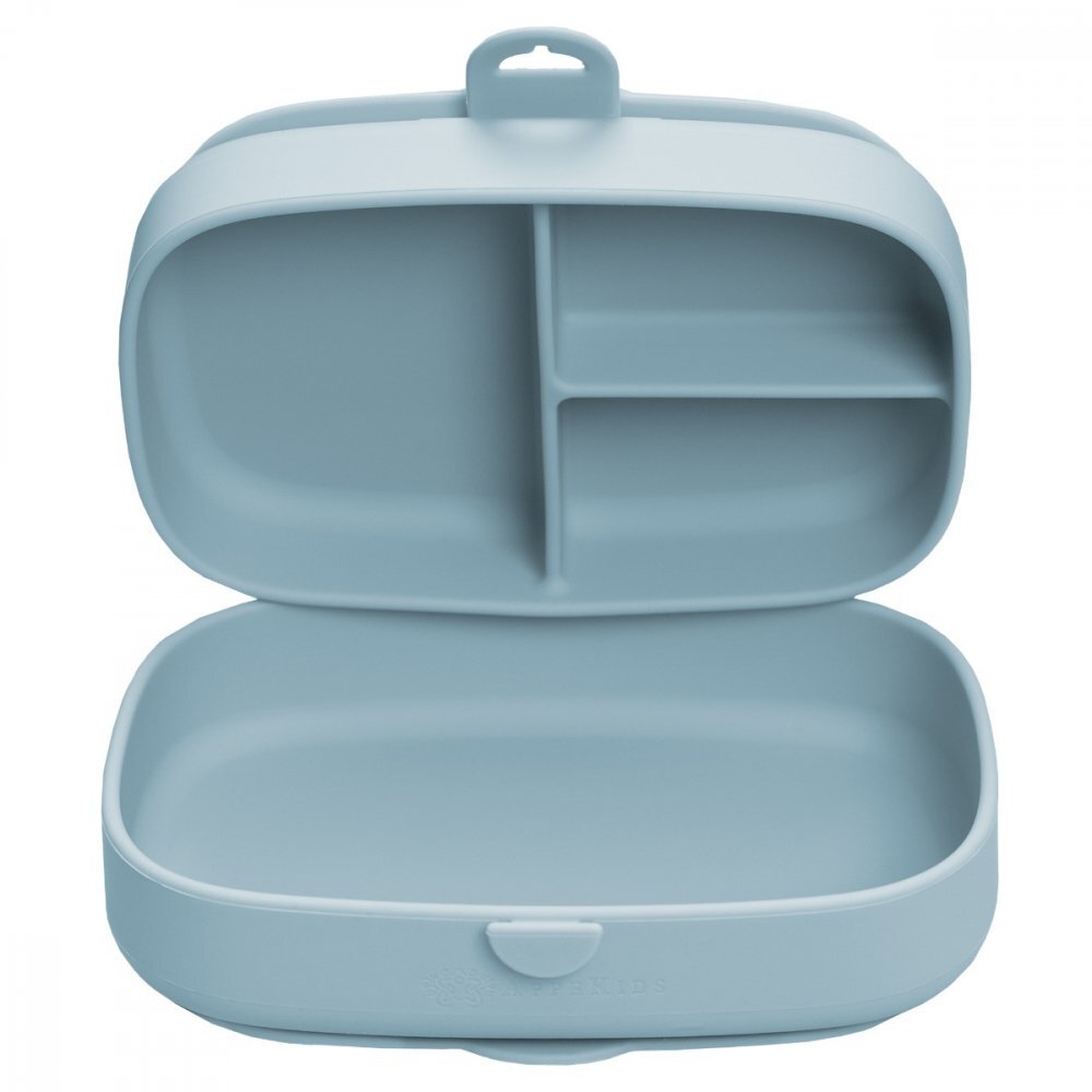 APPEKIDS Caserola compartimentata din silicon cu ventuza Magic Box Aqua Blue