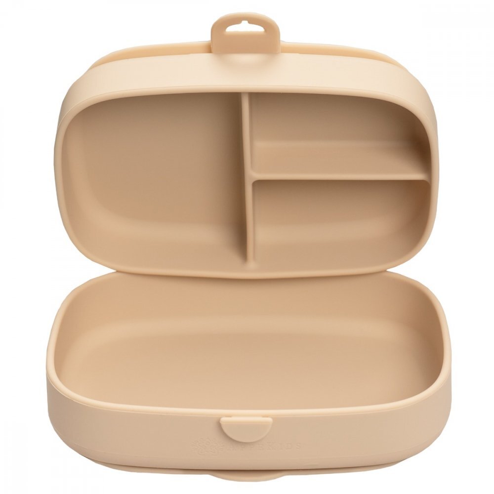 APPEKIDS Caserola compartimentata din silicon cu ventuza Magic Box Bubble Beige