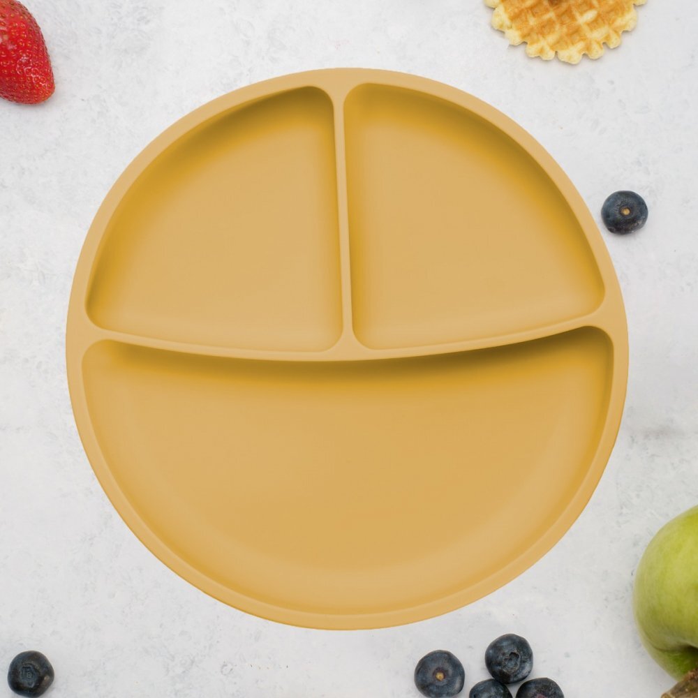 APPEKIDS Farfurie compartimentata din silicon cu ventuza Honey