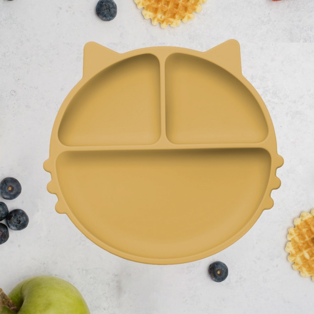 APPEKIDS Farfurie compartimentata din silicon cu ventuza Kitty Honey