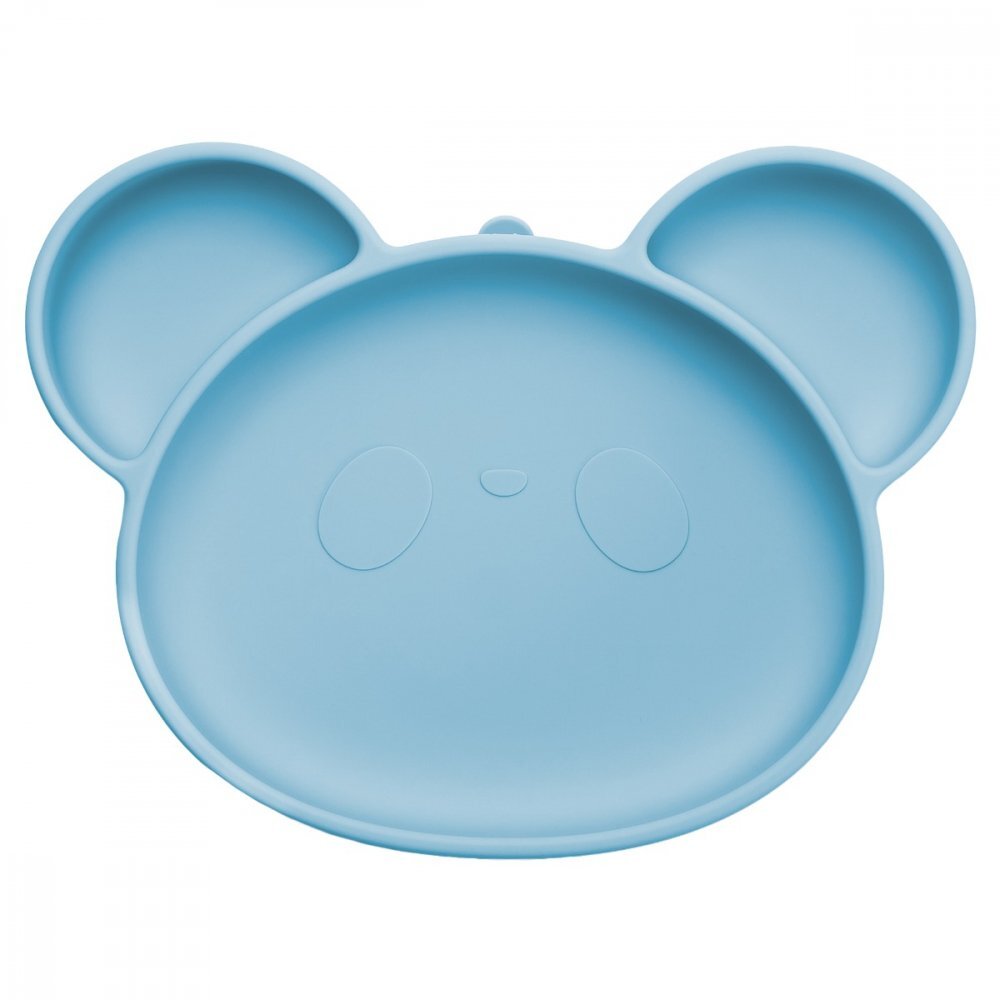APPEKIDS Farfurie din silicon cu ventuza Panda Aqua Blue