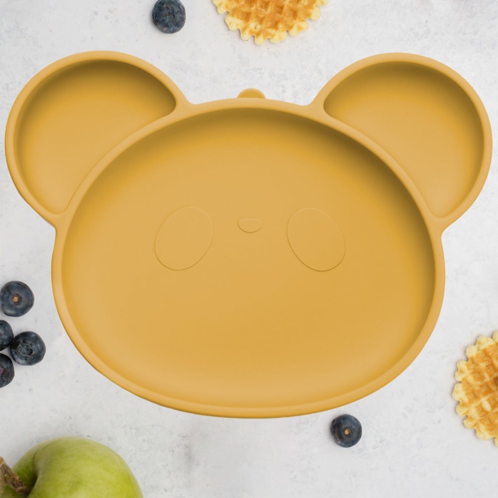 APPEKIDS Farfurie din silicon cu ventuza Panda Honey