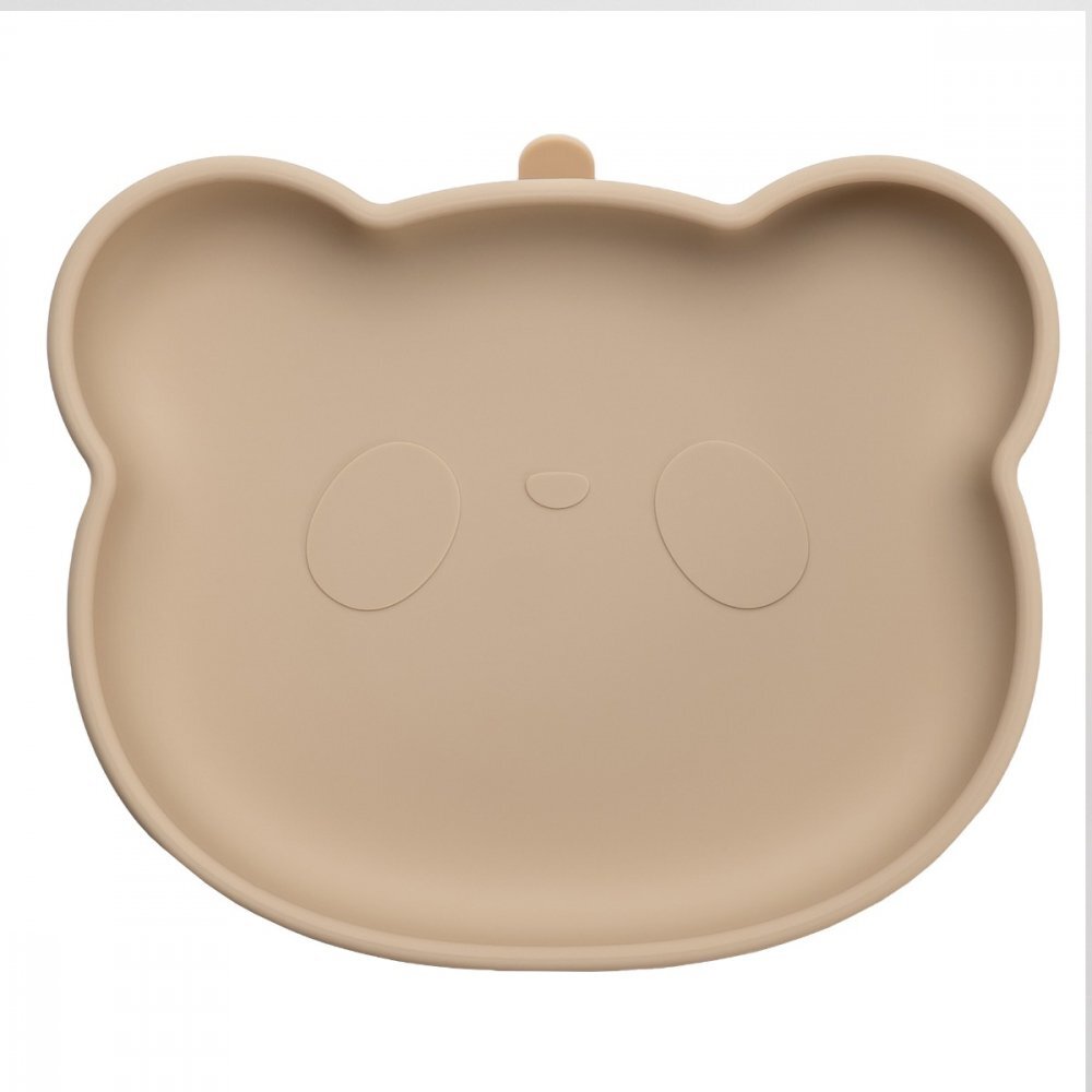 APPEKIDS Farfurie din silicon cu ventuza The Little Bear Bubble Beige