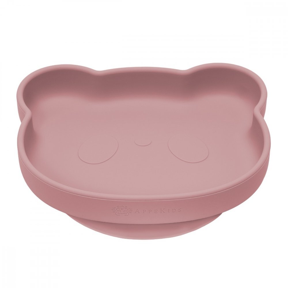 APPEKIDS Farfurie din silicon cu ventuza The Little Bear Old Rose