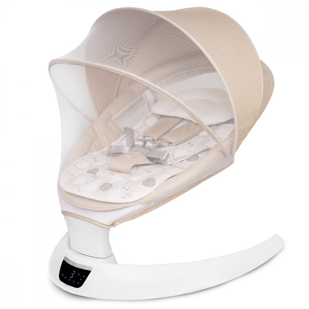 APPEKIDS Leagan electric pentru bebelusi cu spatar reglabil si senzor de miscare Evoque Bubble Beige
