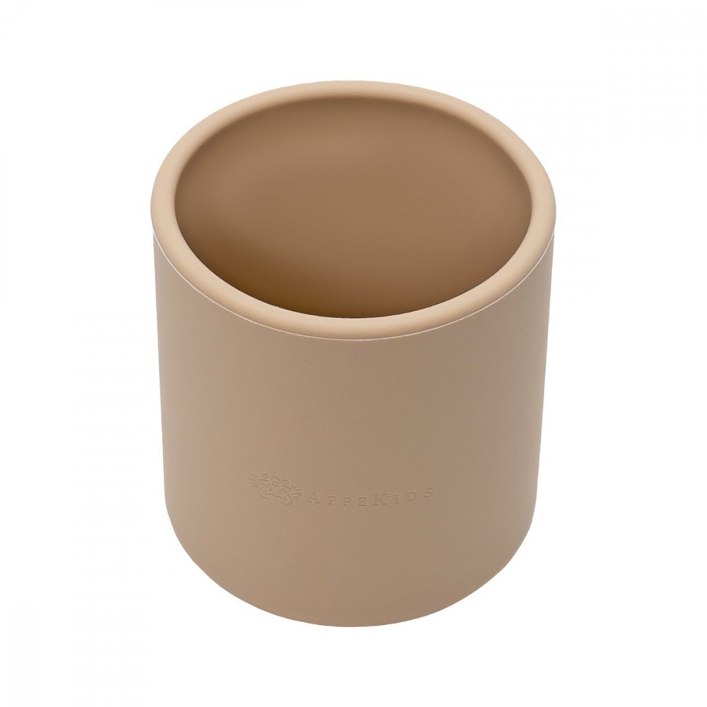 APPEKIDS Pahar din silicon Bubble Beige